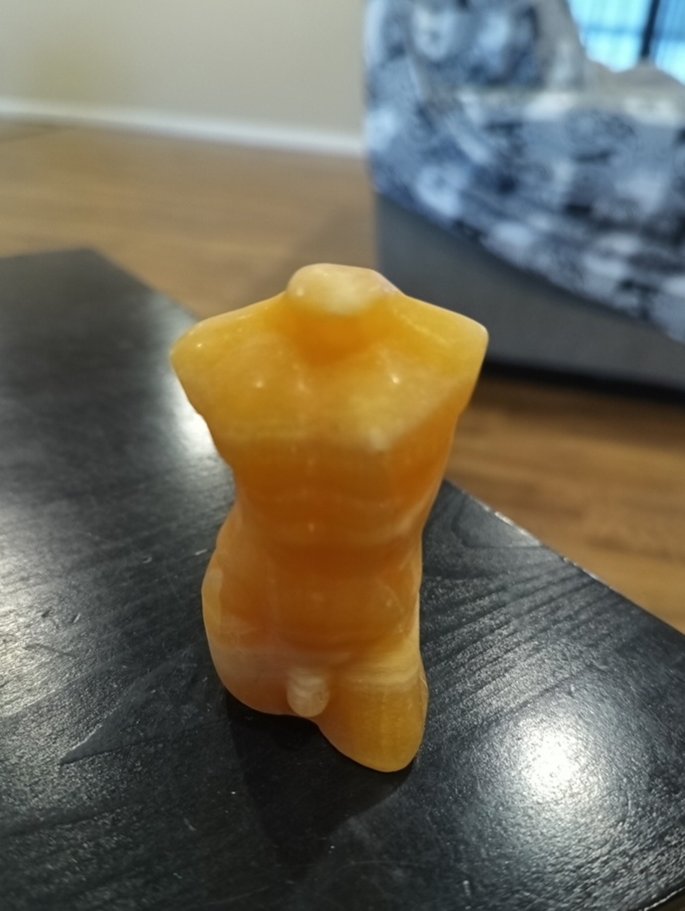 Honey Calcite Crystal Man Body